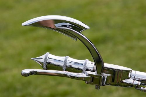 chrome motorcycle handlebar