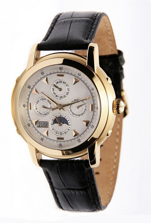 chronometer wrist watch gold