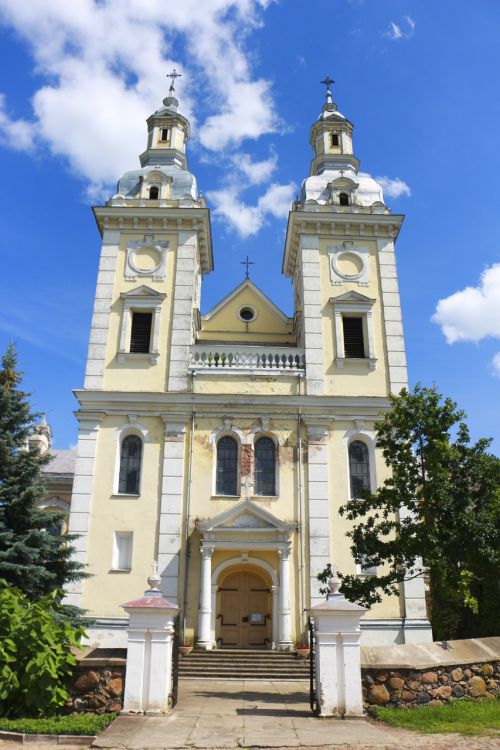 church architecture blue sky