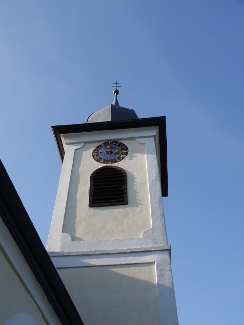 church steeple clock tower