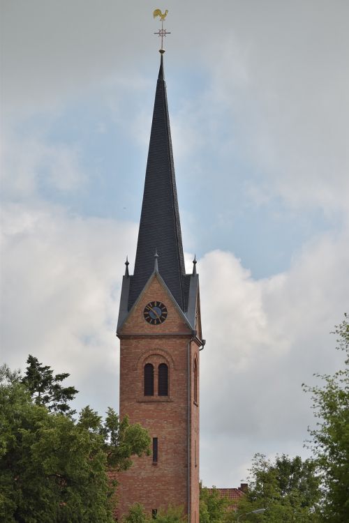 church wide angle steeple