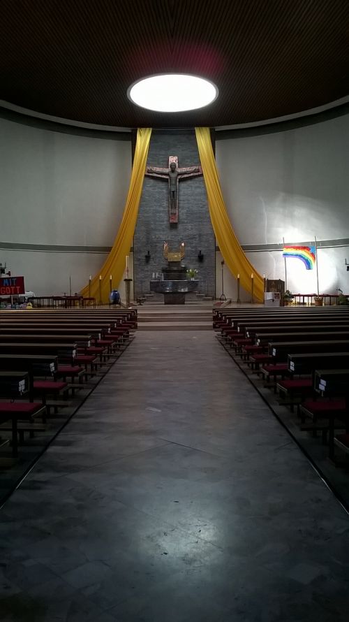 church interior cross