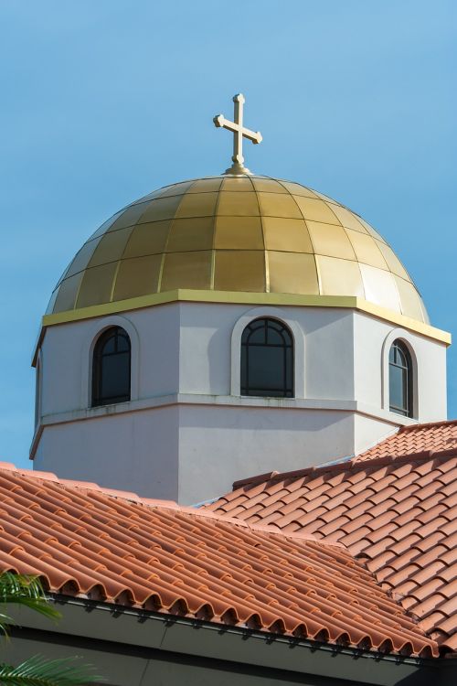 church roof cross
