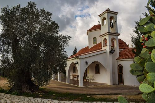 church scenery countryside