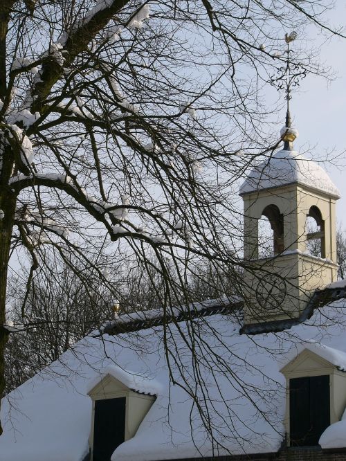 church snow frost