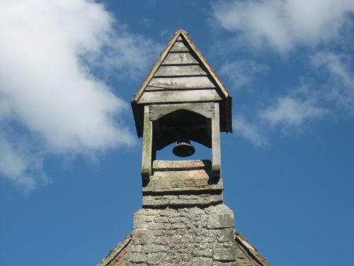 church bell blue sky
