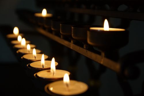 church candles light