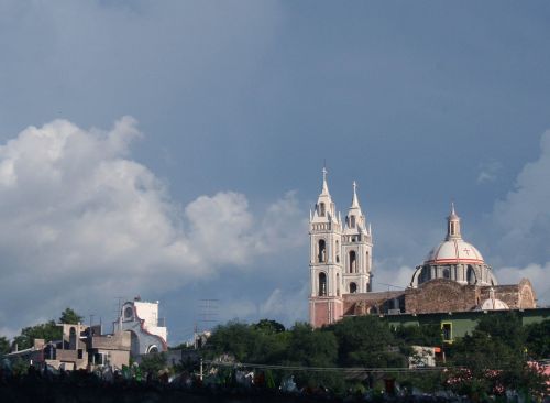 church sky landscape