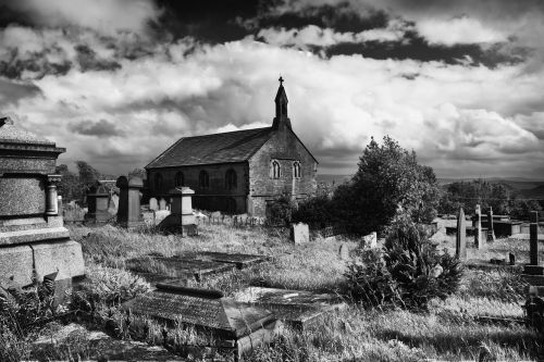 church blackandwhite friarmere