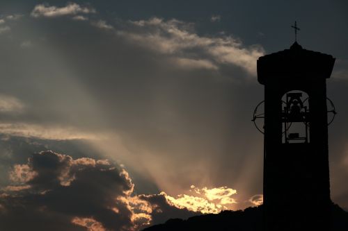 church clouds atmosphere