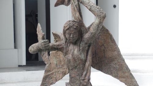 church statue angel