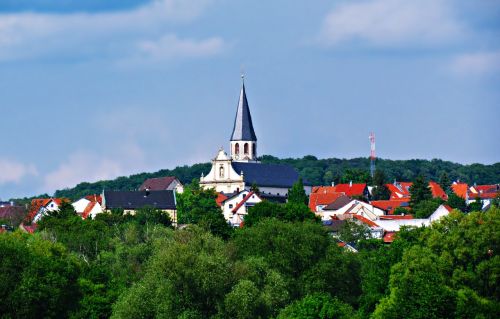 church tower landscape