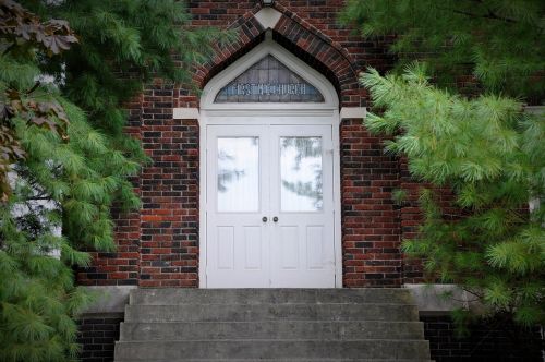 church doors brick