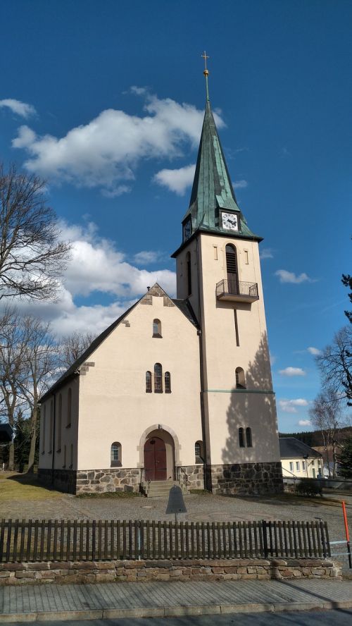 church deutscheinsiedel ore mountains