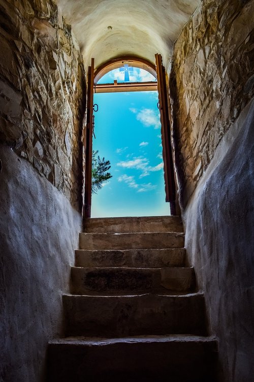 church  stairs  staircase