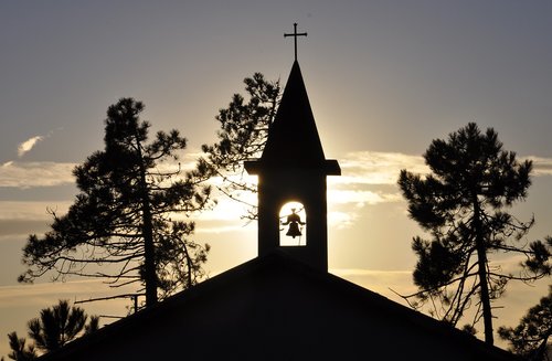 church  sun  bell