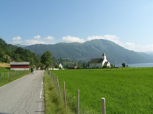 church  summer  norway