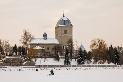 church  orthodox  ice fishing