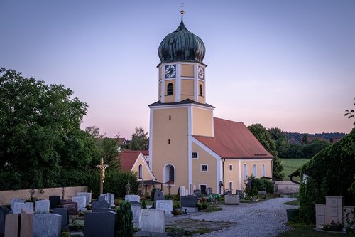 church  cemetery  village church