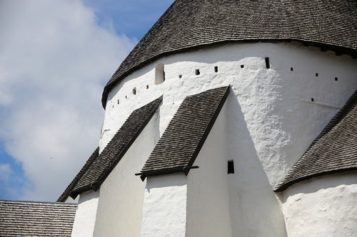 church  round church  bornholm