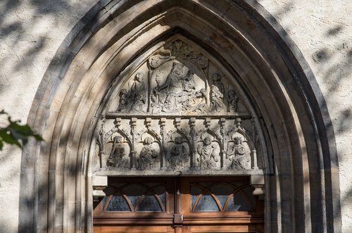 church  door  frieze