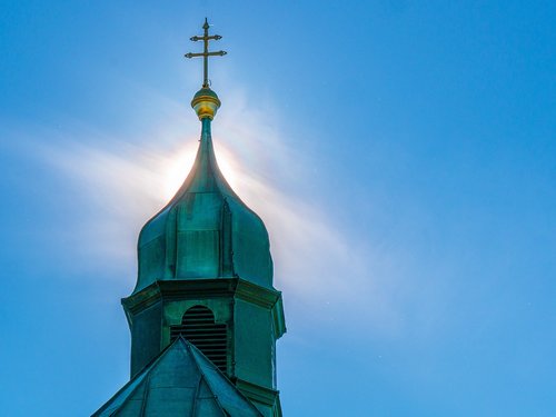 church  steeple  cross