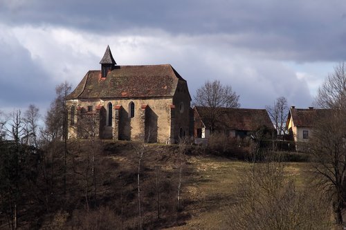 church  landscape  sky