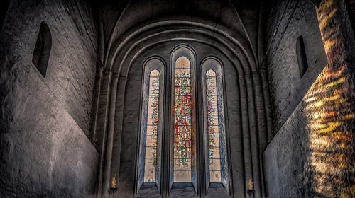 church  interior  window