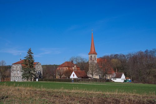 church  steeple  village
