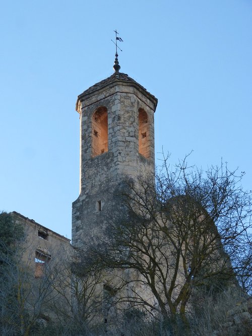 church  ruin  bell tower