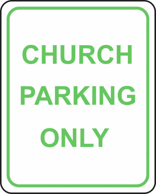 church parking only