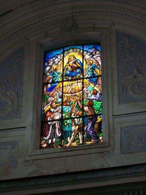 church stained glass window sicily