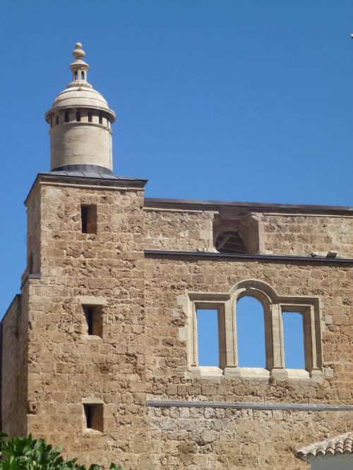 church blue facade