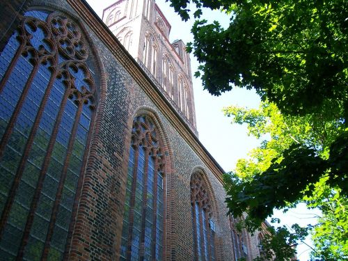 church brick gothic stralsund