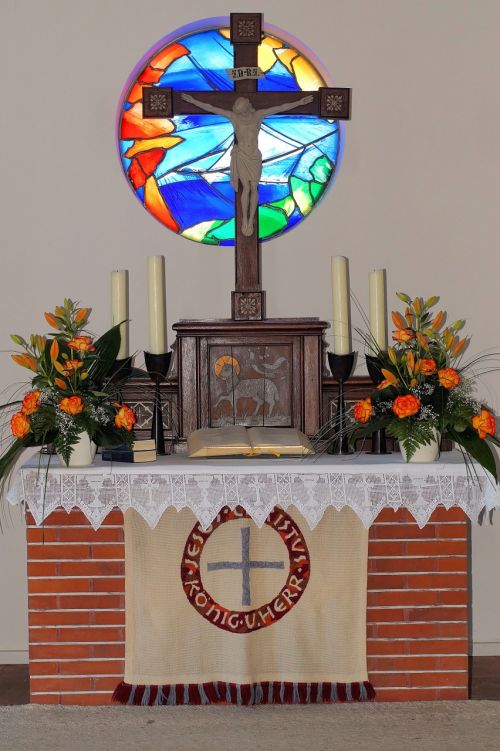 church altar cross