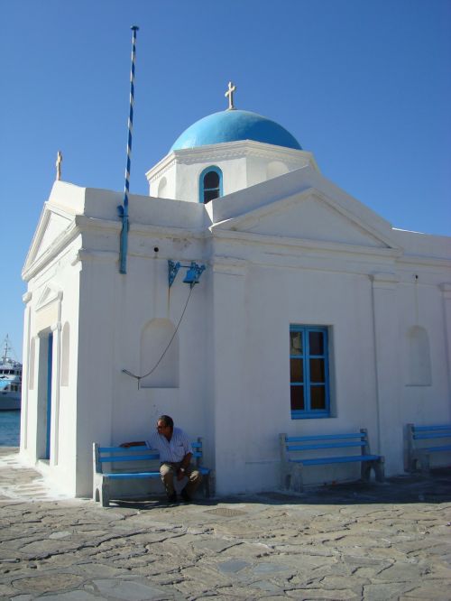 church greece mykonos