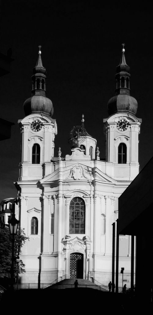 church black white