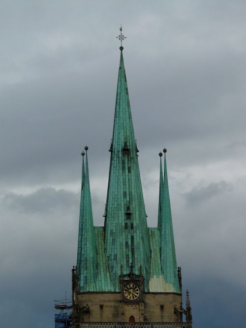 church steeple copper roof