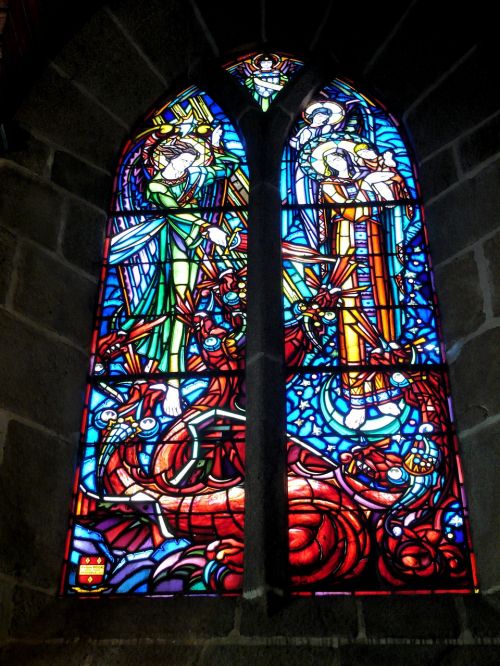 church stained glass window stained glass