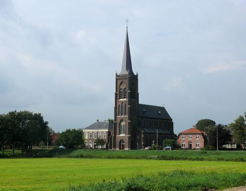 church landscape village