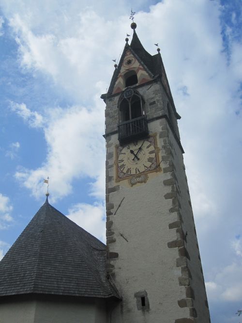 church south tyrol sky