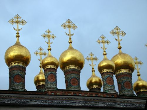 church of the deposition dome crosses