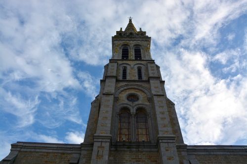 church rochebonne bell tower brittany france