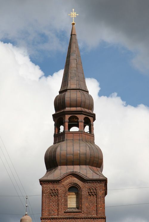 church steeple copenhagen denmark