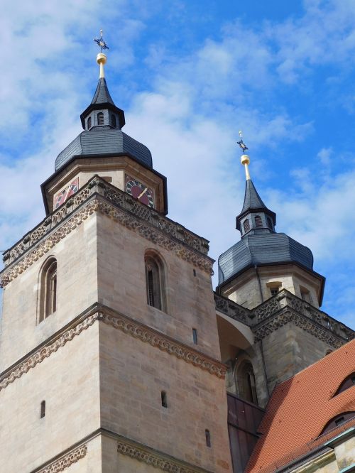 church steeples city church bayreuth