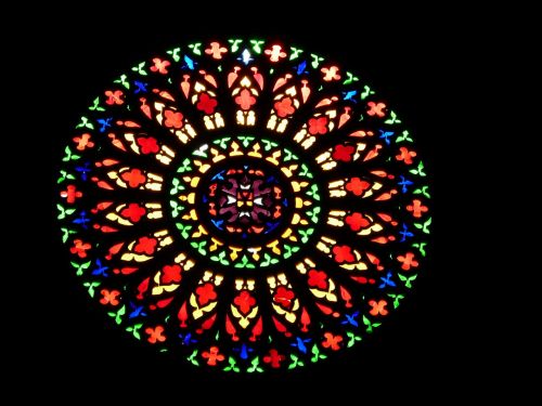 church window about colorful