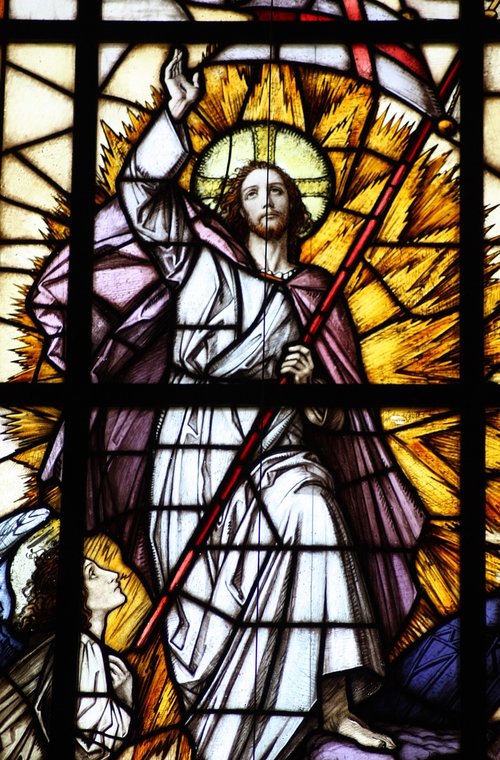 church window  ascension of christ  ascension