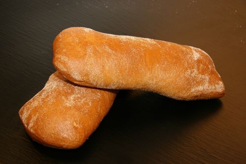 ciabatta bread baked