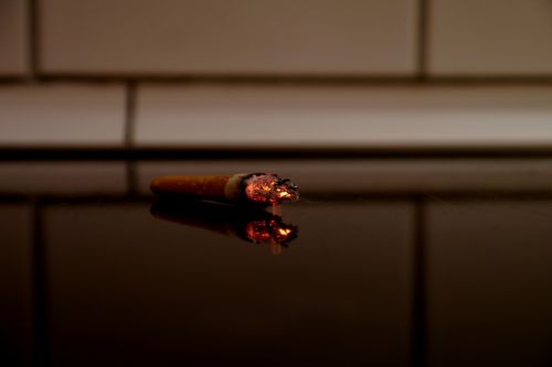 cigarette embers smoking
