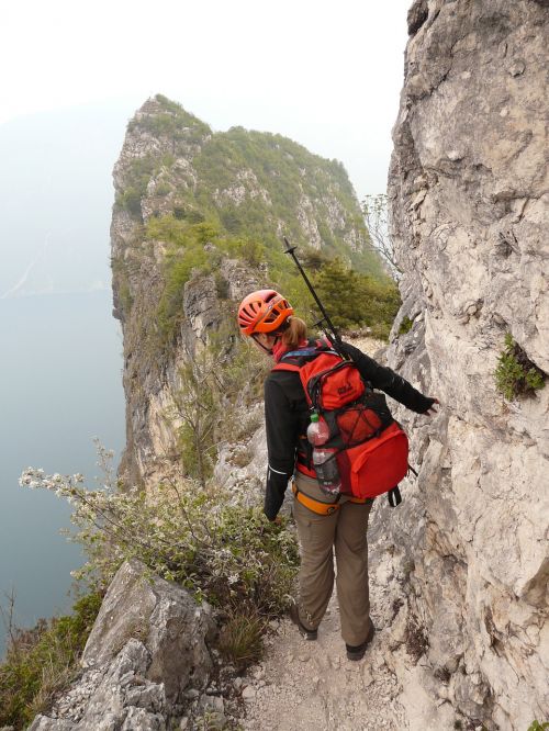 cima capi via ferrata susatti climbing